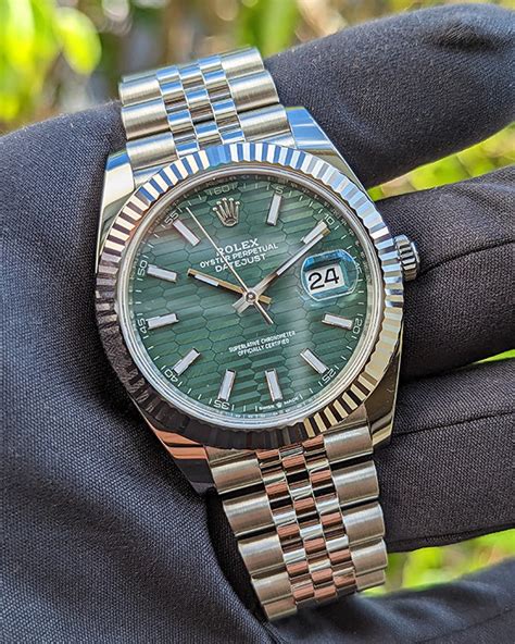 rolex jubilee datejust green floral dial ladies automatic watch|rolex datejust with jubilee bracelet.